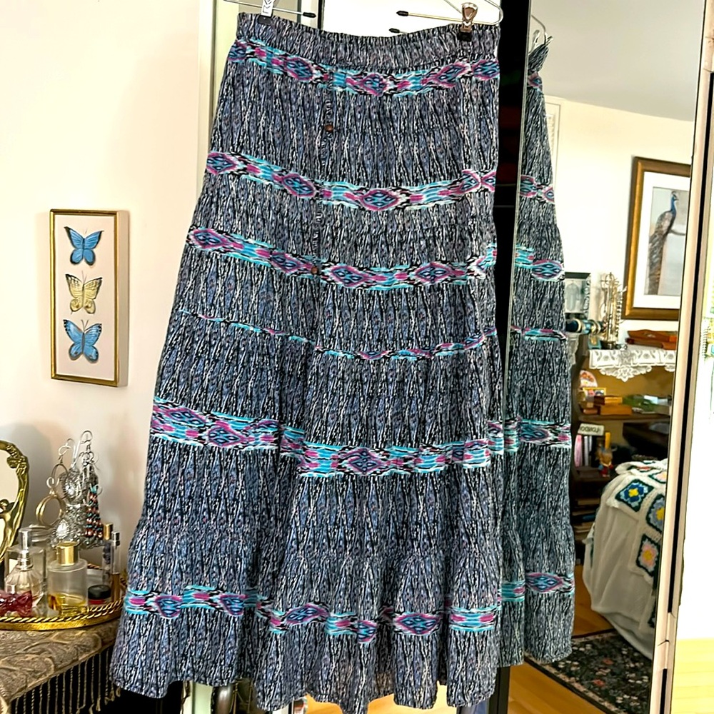 Vintage Millenium Small Long Boho Skirt
